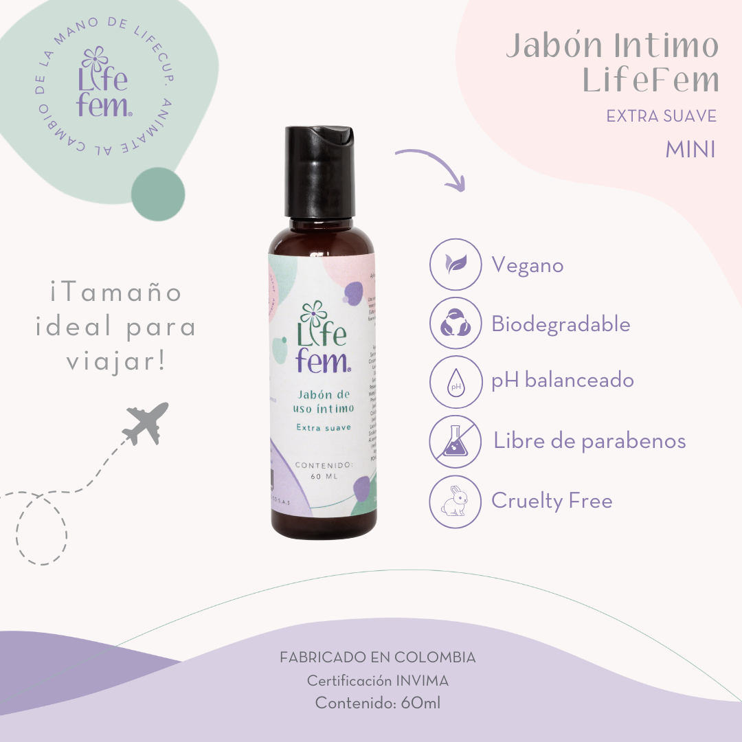 Jabón Intimo LifeFem Viajero